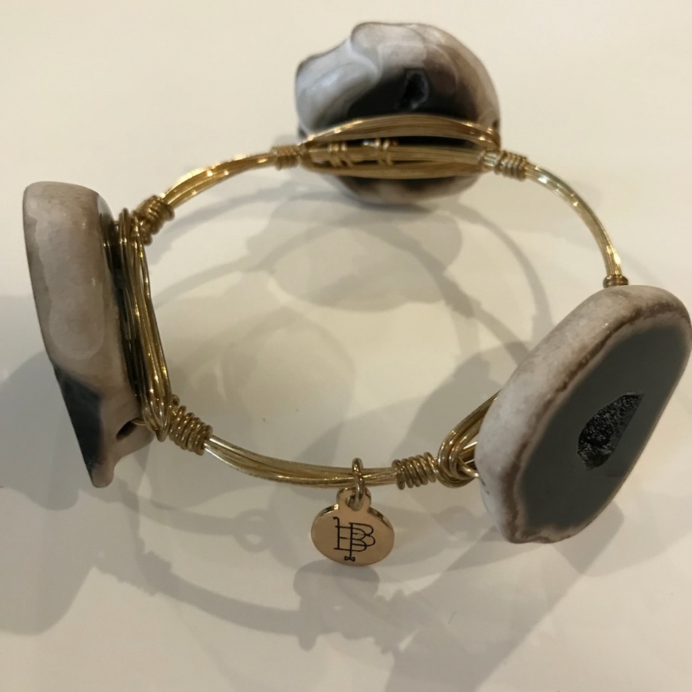 Bourbon and Bowties Geode Stone Bangle